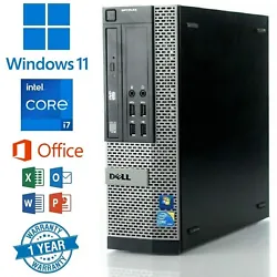 Windows 11 + Microsoft Office Pro Intel Core i7-4770 (Quad Core) Processor 120GB SSD + 2TB Hard Drive 32GB Memory HDMI...