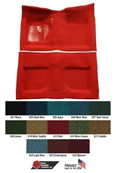 Carpet is proudly made in the USA by Auto Custom Carpets, Inc. (ACC). Nylon with toe pad. Mustang Carpet 1965 - 1968...