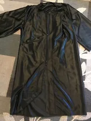 Black Graduation Gown 5’8”-5’10” Preowned. Condition is 