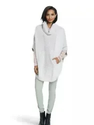 Tried on at cabi preview party then cleaned. Like new! CABI Cowl Neck Poncho Sweater Size Small Womens Heather Gray...