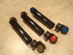 The tube and the ends are made from UV resistant Butyrate for durability. both the black and clear tubes are also made...