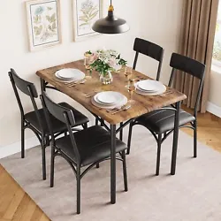 More comfortable than traditional wooden chairs. Why Are Our Dining Table Set with 4 Cozy Upholstered Chairs Worth...