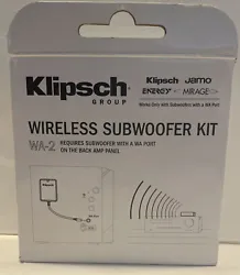 Klipsch WA-2 Wireless Subwoofer Kit ~ NEW IN BOXPlease see photos for everything included Ships fast and freeReturns...