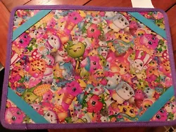Shopkins Vacation Travel Lap Desk With 2 Side Pencil Pouches & carrying Handle. [MB1] Travel lap desk great for kids...