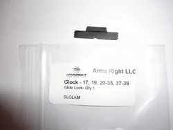 Glock 17, 19, 22-24, 26-27, 31-35, 37 Slide Lock - New Factory OEM - Action Parts. Qty 1: Slide Lock. Assembly Includes...