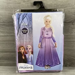 New Disney Frozen II Elsa Dress Size Child Medium (8-10) Halloween.