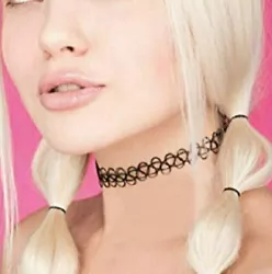 1 x Henna Tattoo Choker Necklace. Choker are great for retro-inspired outfits, gothic looks, and mock tattoo looks....