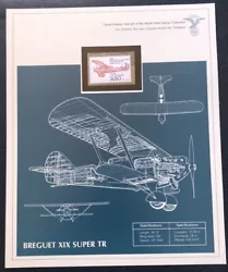 Timbre Des Plus Grands Avions De L’Histoire BREGUET XIX SUPER TR. Issu d’une collection