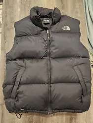 The North Face Black 700 Puffer Vest Full Zip Mens Size Large - Pre Owned