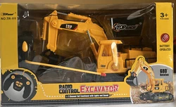 Top Race 7 Channel Full Functional RC Excavator, Battery Powered Electric RC Rem.