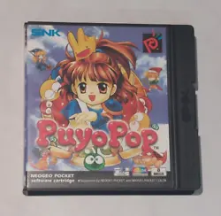 NEO GEO POCKET COLOR PUYOPOP PUYO POP PAL VERSION. You receive what you see in the photos. Manual: 9/10. Very Good...