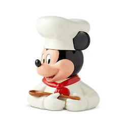 Chef Mickey. Cookie Jar. Stoneware Ceramic. Disney Ceramics.