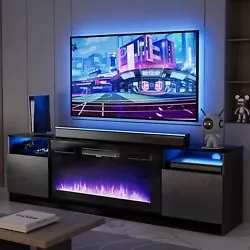 Our electric fireplace TV stand will give your living room. Electric Fireplace TV Stand Features. Made of durable wood...