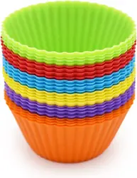 The 24pcs Rainbow color cupcake liners will make your kitchen full of fun! Non-stick, spotless and odor resistant...