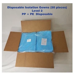 Disposable Isolation Gowns(50 pcs). Level 2 of isolation gowns are a step up than Level 1 and are considered low risk....