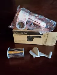 PAMPERED CHEF Deluxe Cheese Grater #1275 2 Blades Hand-Held Rotary Style. NEW.
