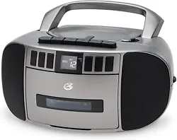 This boombox lets you listen through built-in speakers to radio (AM/FM), CD, Cassette, or aux in. Cassette Player. Naxa...