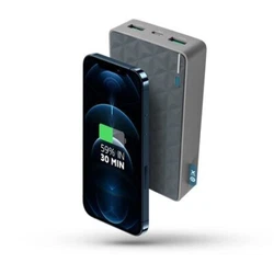 Batterie externe portable 20 000 mAh Xtorm Gris.  Une puissance de 20 W et une capacité de batterie de 20 000 mAh...