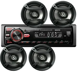 Audiotek AT-236BT Car Stereo Audio In-Dash FM Aux Input Bluetooth Receiver SD USB MP3 Radio Player. Pioneer TS-F1634R...