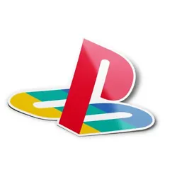 Autocollant Stickers Logo Playstation jeux video vinyle 8cm x 8cm.