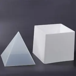 Large DIY Pyramid Resin Mold Set, Big Silicone Pyramid Molds, Jewelry Making Craft Mould Tool, 15cm/5.9