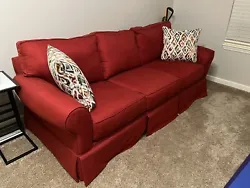 Red Sofa Couch EUC from Rooms To Go. Excellent used condition- take advantage of a great deal on a couch with little to...
