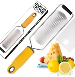 Zest up your dishes with this versatile lemon zester and cheese grater.