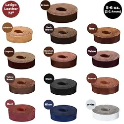 (2-2.4mm) Leather Thickness Weight: Latigo Leather Finish Hot Stuffed with Oils & Fat Liquors for added Strength. Bull...