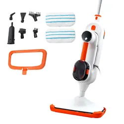 VEVOR 1300W Steam Mop with Detachable Water Tank. Our VEVOR 1300W steam mop, featuring a removable water tank and a...
