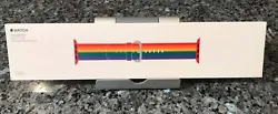 Hard to find Authentic Original Apple 38mm 2017 PRIDE EDITION Woven Nylon Band • Limited Edition. It works with all...