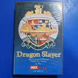 Dragon Slayer : The Legend of Heroes. complete, boxed with booklet and map in good conditions for MSX computers.