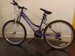 Alloy wheels and strong 3-piece mountain crank add durability. Our daughters bike is being sold because she has...