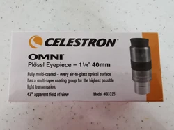 Oculaire Celestron 40mm OMNI Plossl. Neuf dans la boite.