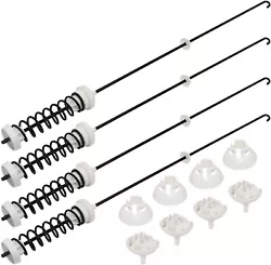 【COMPLETE SUSPENSION ROD KIT】 -- W10780048 Washing Machine Suspension Rods Kit, include 4 rods, 4 suspension balls...