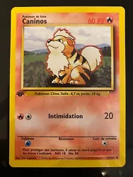 Pokémon - Caninos - 28/102 Set de Base FR Edition 1.