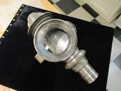 There is no lamp or burner included. About 10 1/4