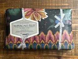 Wamsutta Supercale Plus 3 Pce Twin Set Imperial Garden 200 Thread Count. Vintage New Sealed Made in USA