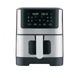 This Digital Air Fryer includes a nonstick coated frying pot and frying tray. Theres an easy-to-use microswitch seven...