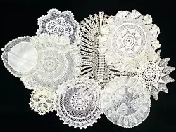 Round doilies sizes range from 6 1/2