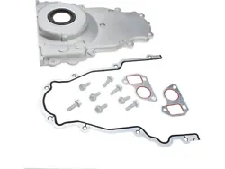 Product Remark: It Includes the Timing Cover, Liquid Gasket, Timing Cover Gasket, Seal, and Bolts. Condition: New.