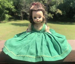 VINTAGE MADAME ALEXANDER LITTLE WOMEN Tagged BETH Dress & Alex Doll-Read. She is missing her legs- please see photos...
