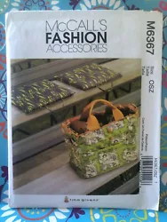 Pattern Number: M6367. Pattern Style: TOTE & CUSHIONS. Pattern cannot have been opened, cut, unfolded, or used. Pattern...