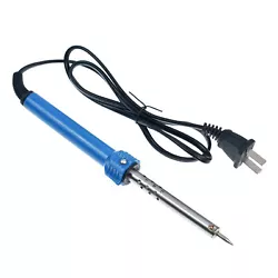 1pc Soldering Iron, 110v, 30/40/60w. Fine Conical Copper Tip with Nickel/Iron Plating for Long Life, Fast Heat Up.