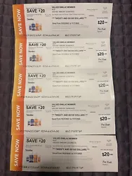 $100 in similac savings checks. You will receive 5 of the $20 each checks. Expiration on all checks is 11/17/2023....