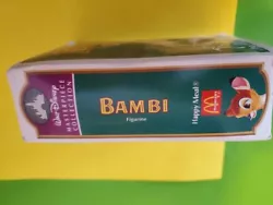 1996 McDonalds Disney Masterpiece Bambi VHS Box & Figure Happy Meal Toy.
