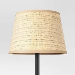 •Large woven lamp shade •Empire shape •Natural color •Compatible with large lamp bases with 32mm standard...