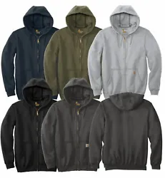 Carhartt’s Midweight Hooded Zip-Front Sweatshirt brings considerable comfort to cool-weather worksites. They are:...