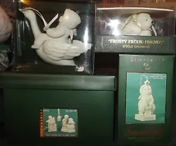Frosty Frolic Friends. Dept. 56 Snowbabies lot of 4 in original boxes. -You make my Heart Sing.