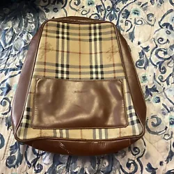 Vintage Burberry book bag. Look at pics for flaws