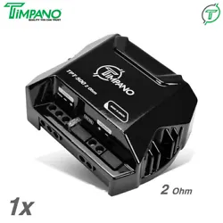 Timpano Compact 1 Channel TPT500 2 Ohm Car Audio Amplifier – 1x 500 Watts at 2 Ohm – Mini Stereo 12 volts Full...
